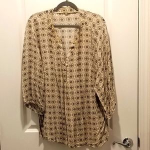 Soiree 3/4 Sleeve Blouse Size 3x